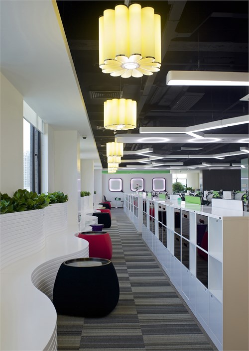 騰訊科技(北京)希格瑪大廈4F辦公區裝修工程_美國室內設計中文網